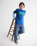 Baggy Medium Blue 7-Pocket Cargo Denim Jeans
