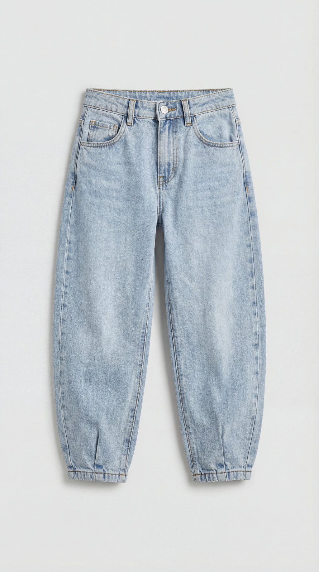 Barrel Fit Light Blue Jeans