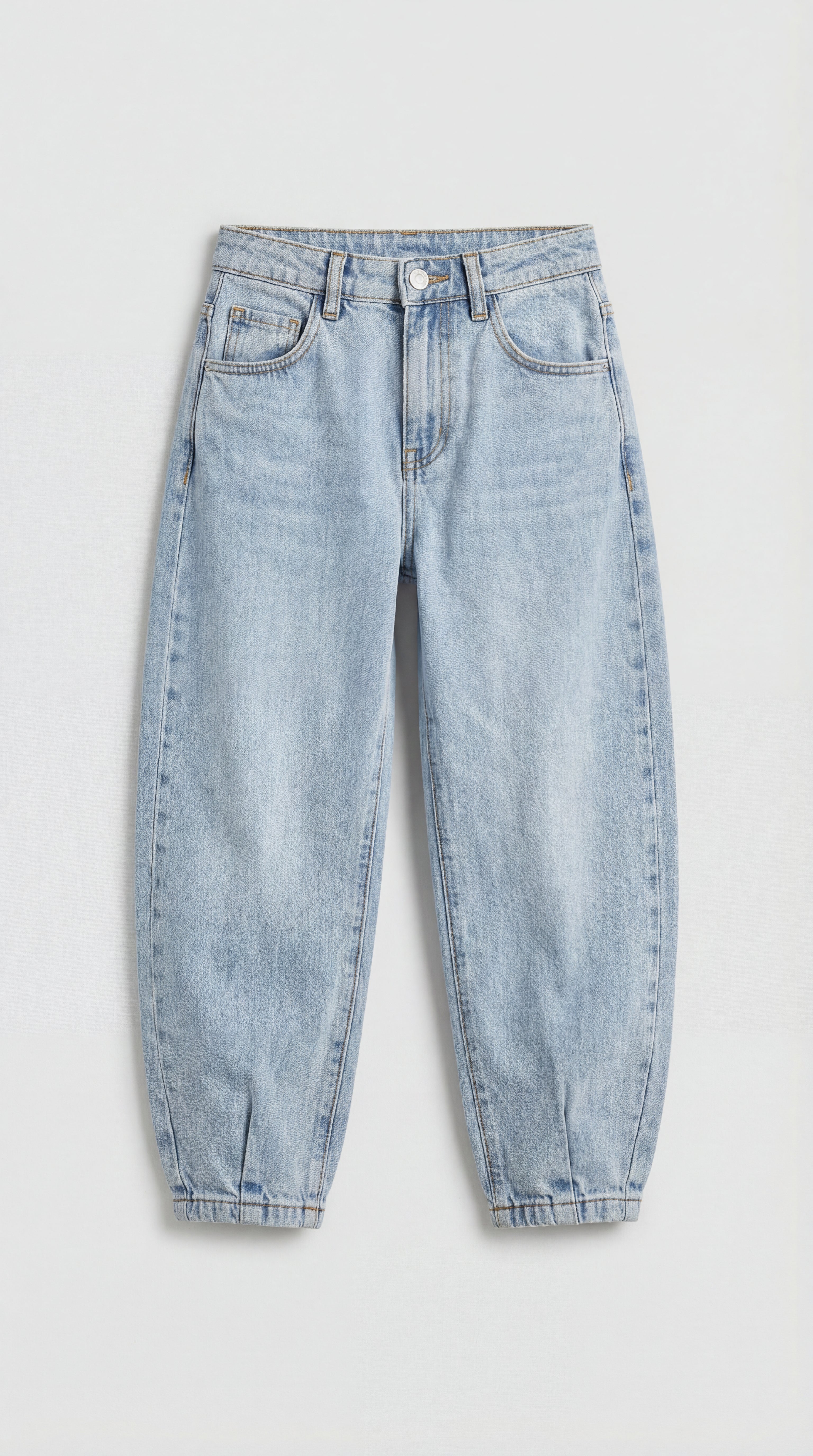 Barrel Fit Light Blue Jeans