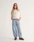 Barrel Fit Light Blue Jeans