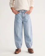 Barrel Fit Light Blue Jeans