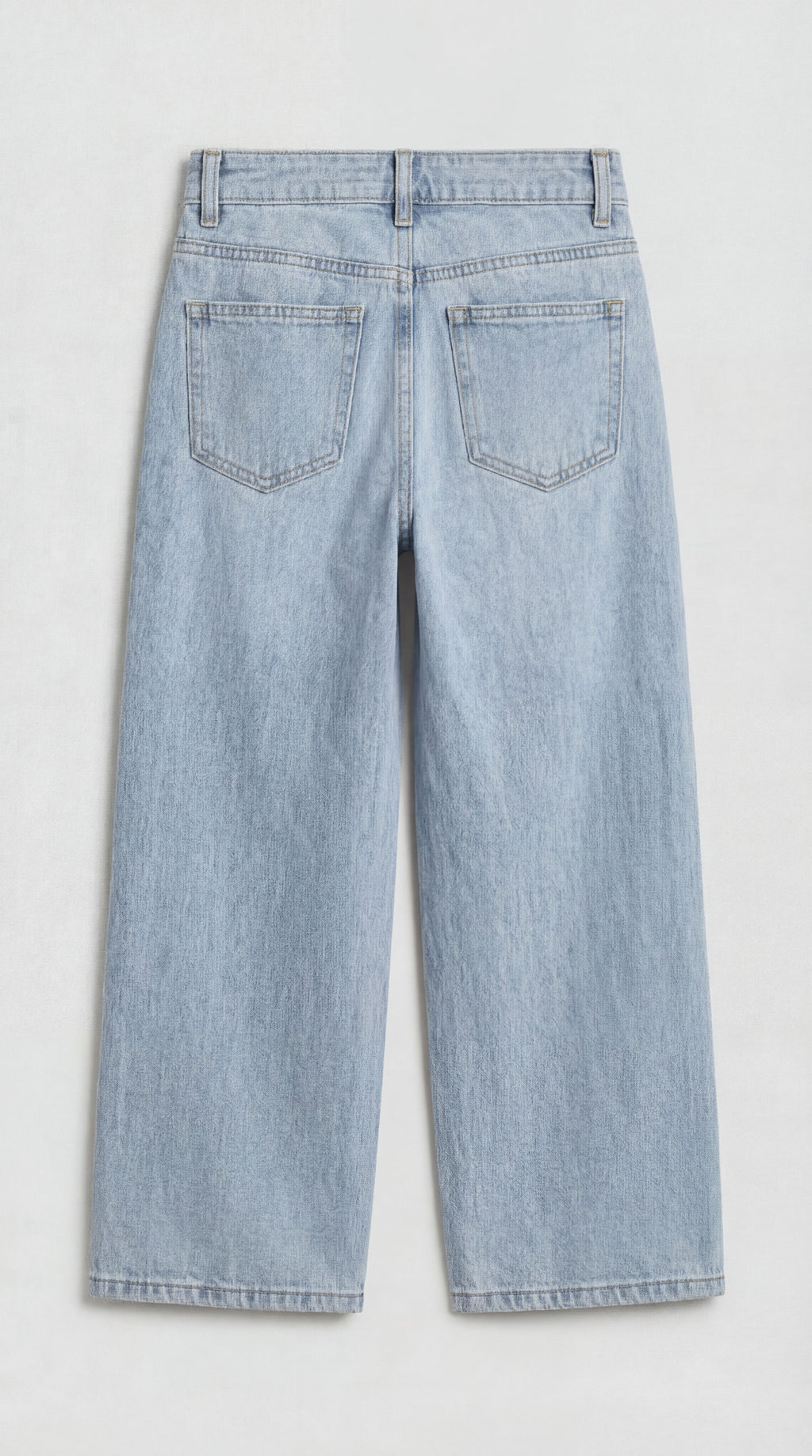 Wide Leg Light Blue Denim Jeans