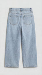 Wide Leg Light Blue Denim Jeans
