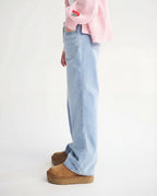 Wide Leg Light Blue Denim Jeans