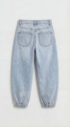 Barrel Fit Light Blue Jeans