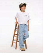 Baggy Light Blue 7-Pocket Cargo Denim Jeans