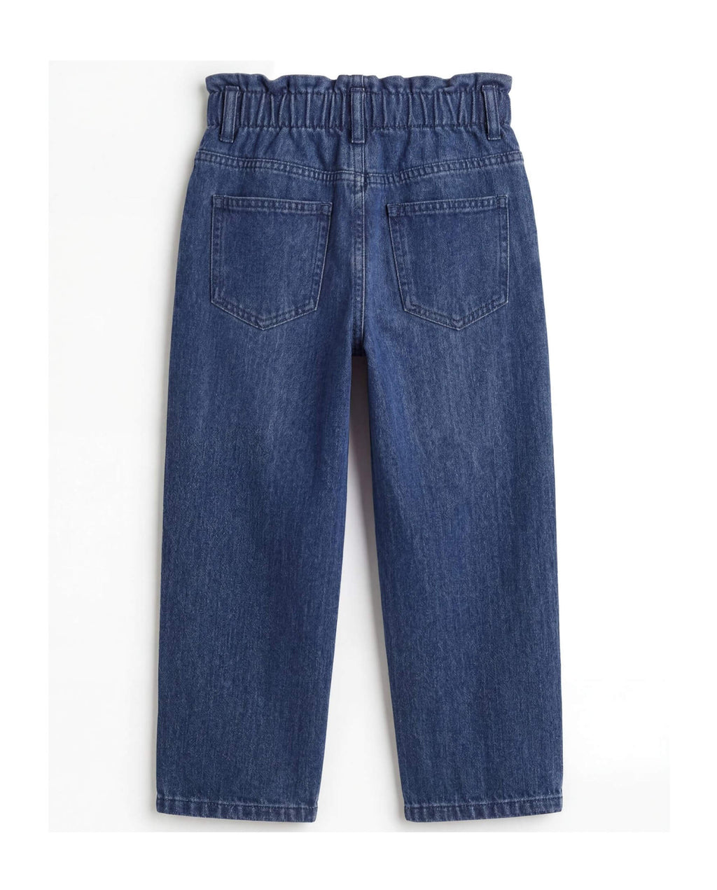 PaperBag Mom Fit Medium Blue Denim Jeans
