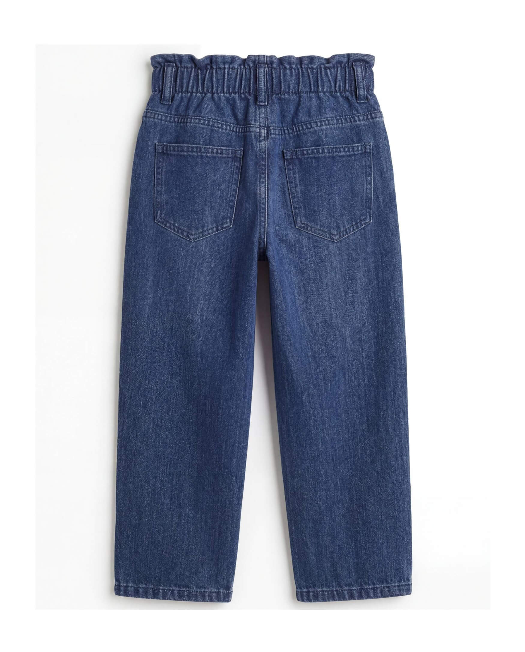 PaperBag Mom Fit Medium Blue Denim Jeans