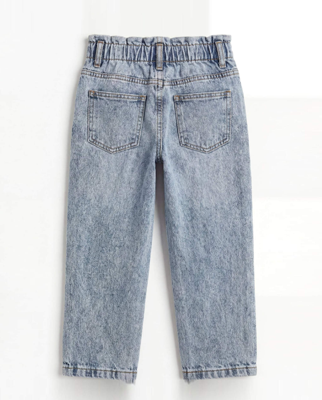 PaperBag Mom Fit Light Blue Denim Jeans