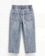 PaperBag Mom Fit Light Blue Denim Jeans