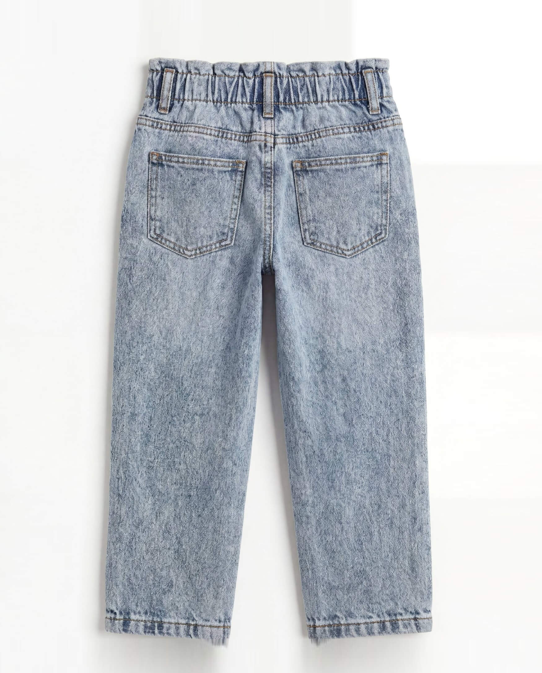PaperBag Mom Fit Light Blue Denim Jeans