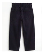 PaperBag Mom Fit Black Denim Jeans