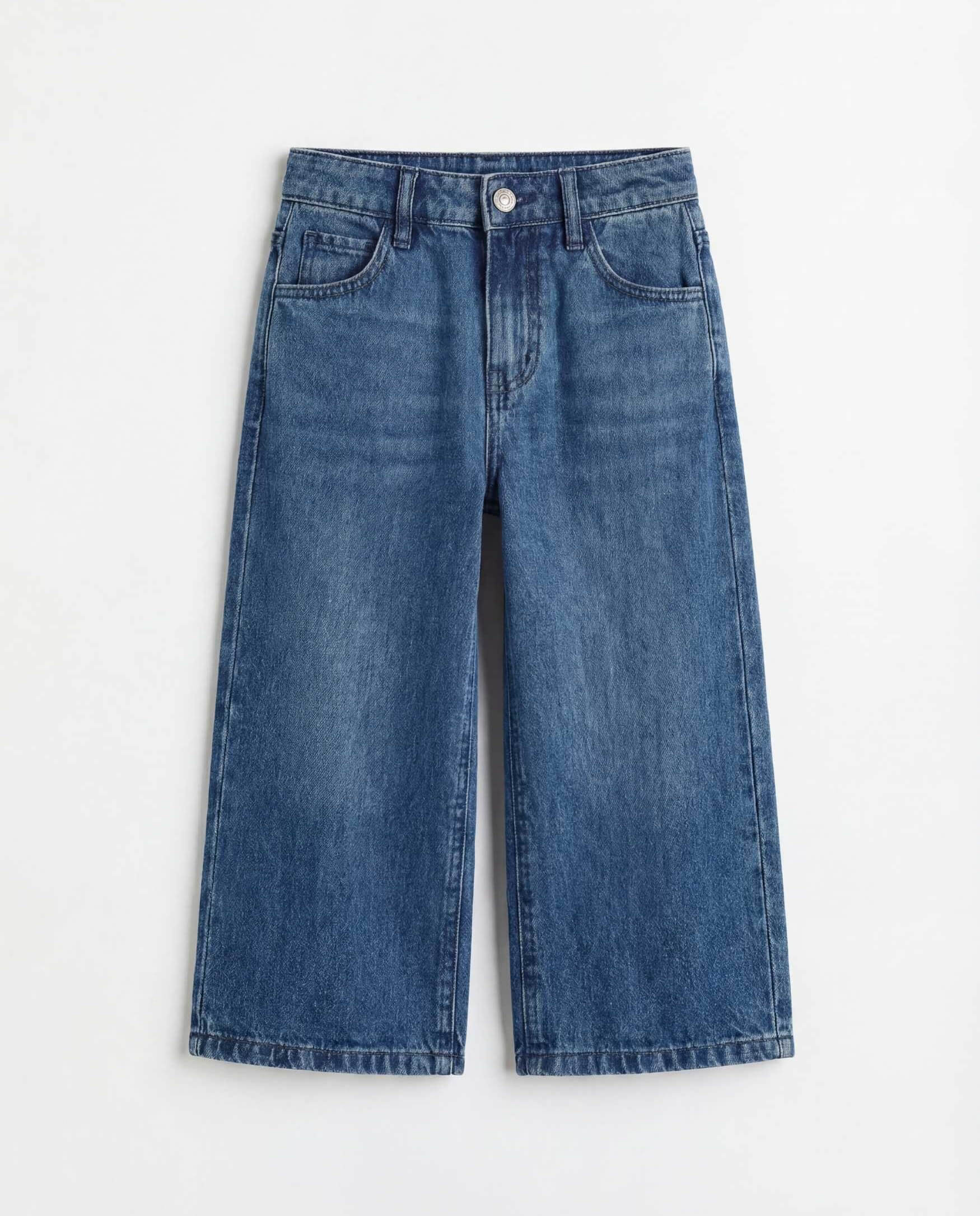 Cullotes Medium Blue Denim Jeans