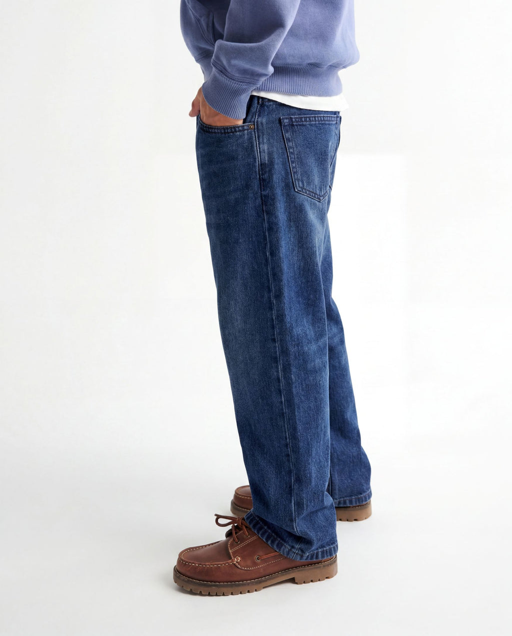 Baggy Fit Medium Blue Denim Jeans