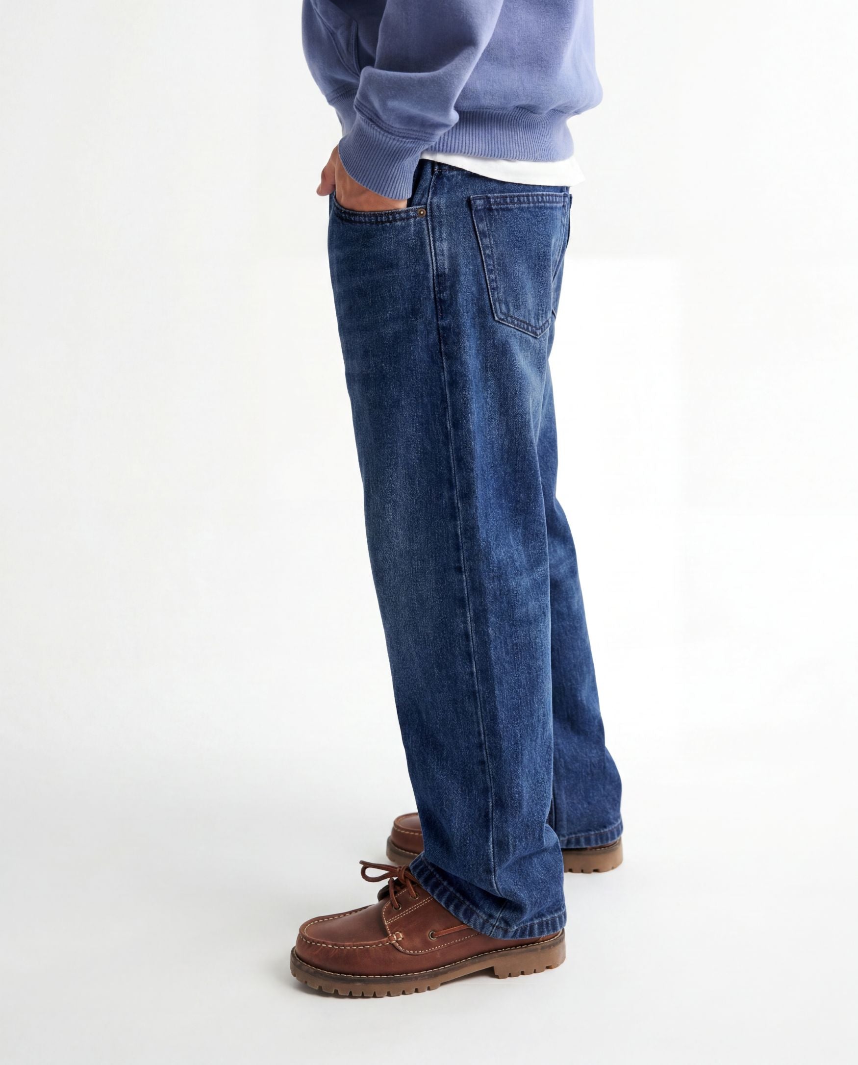 Baggy Fit Medium Blue Denim Jeans