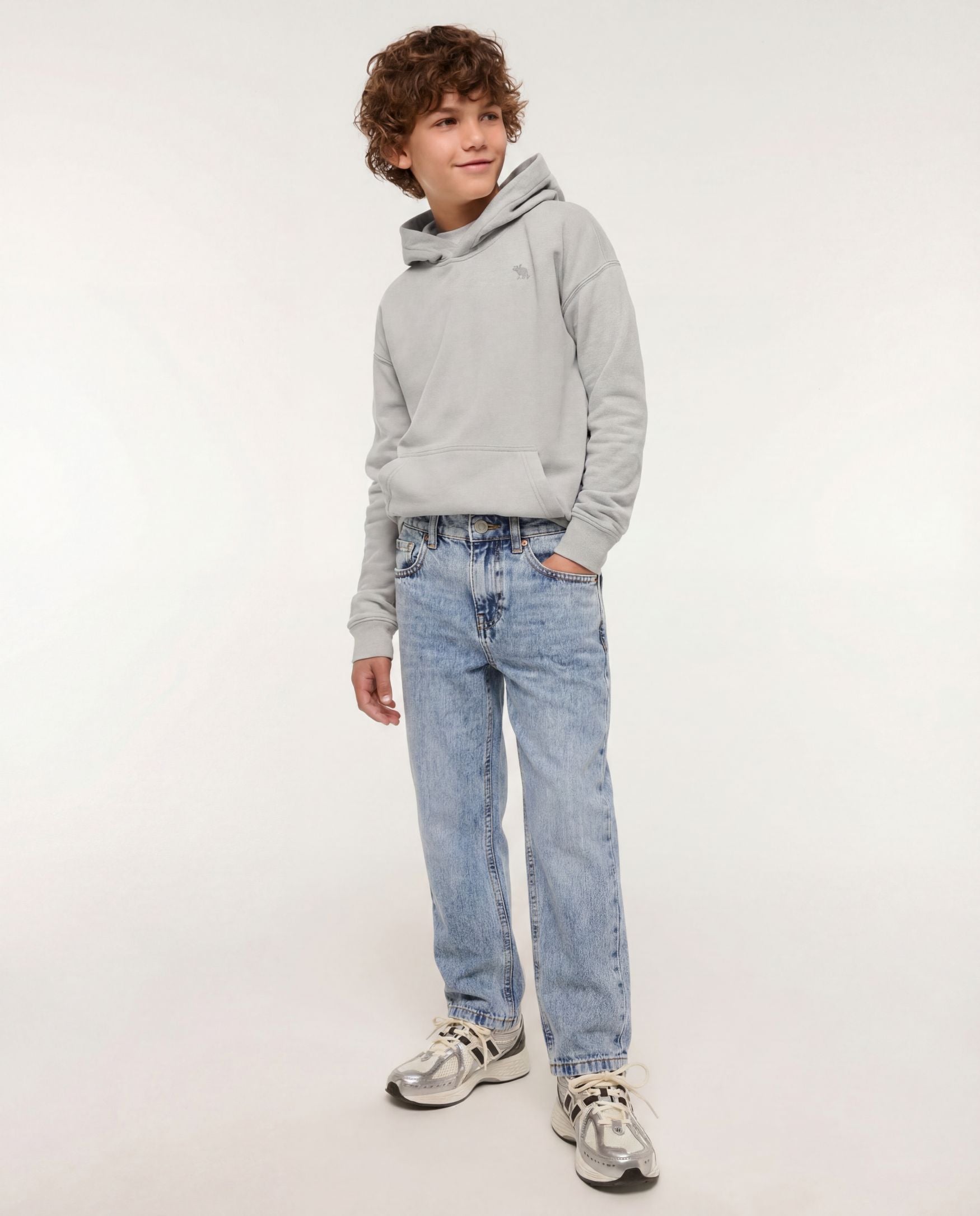 Straight Fit Light Blue Denim Jeans