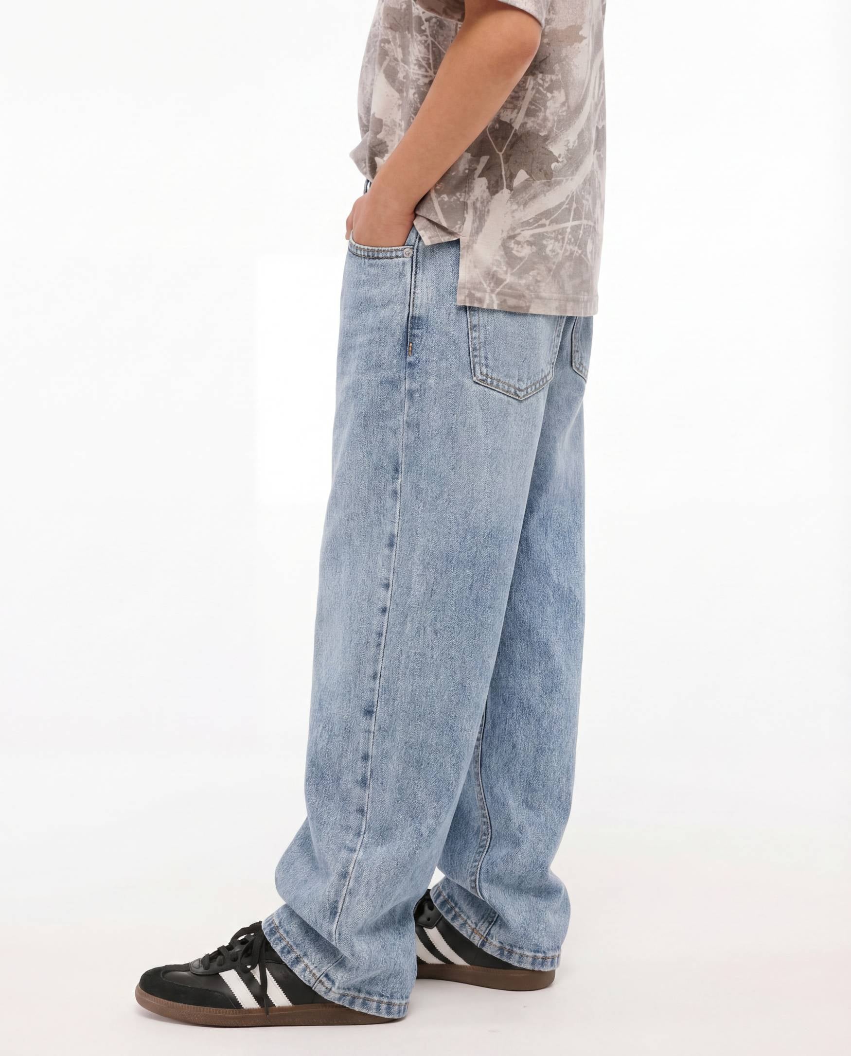 Baggy Fit Light Blue Denim Jeans
