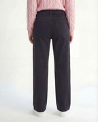 Wide Leg Black Denim Jeans
