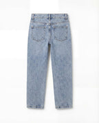Straight Fit Light Blue Denim Jeans