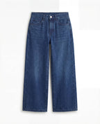 Wide Leg Medium Blue Denim Jeans