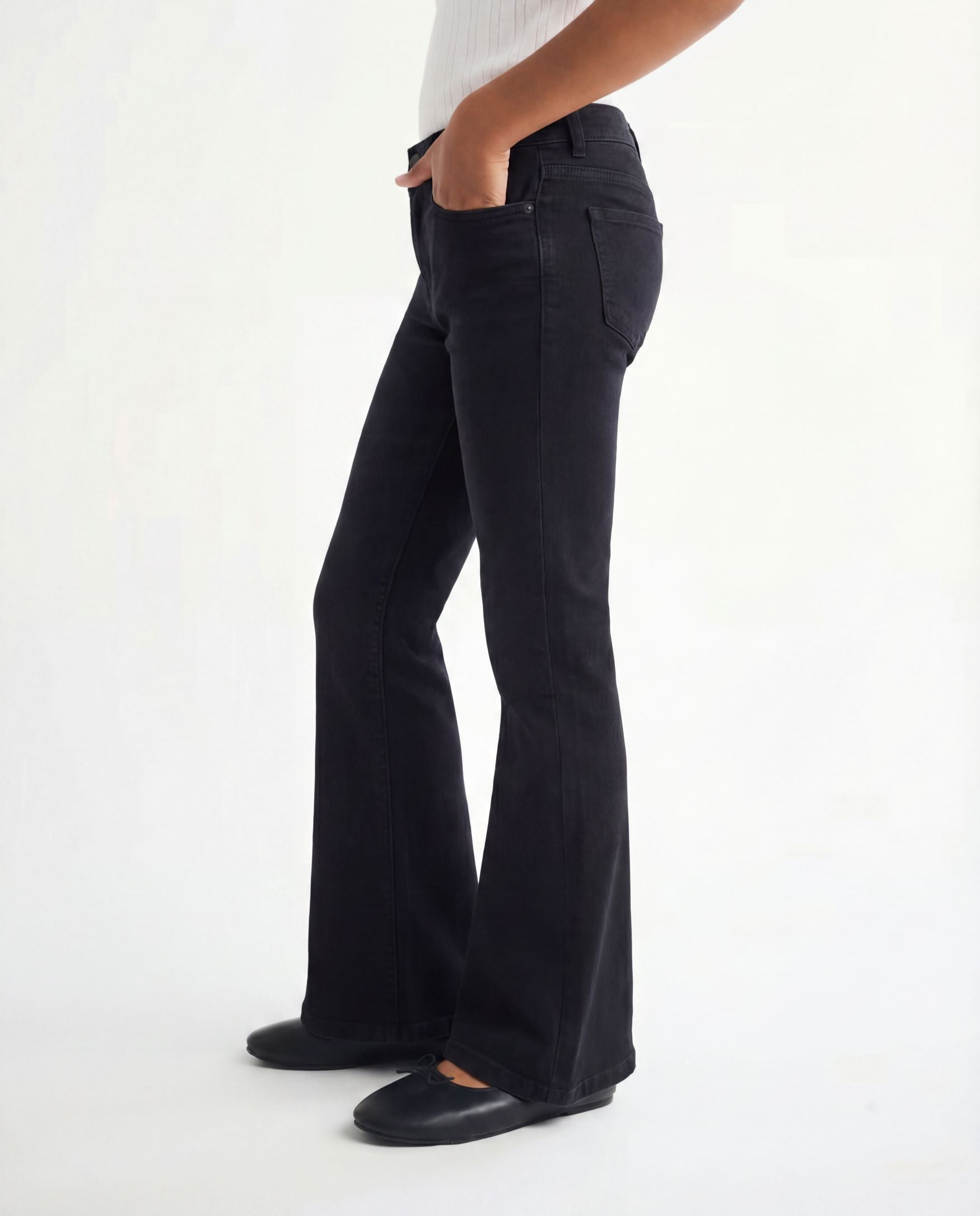 Flare Fit Black Denim Jeans