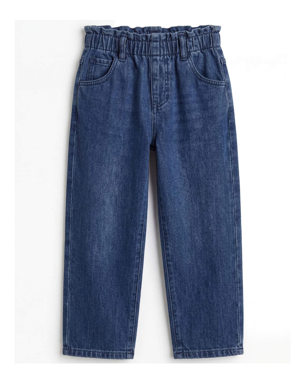 PaperBag Mom Fit Medium Blue Denim Jeans