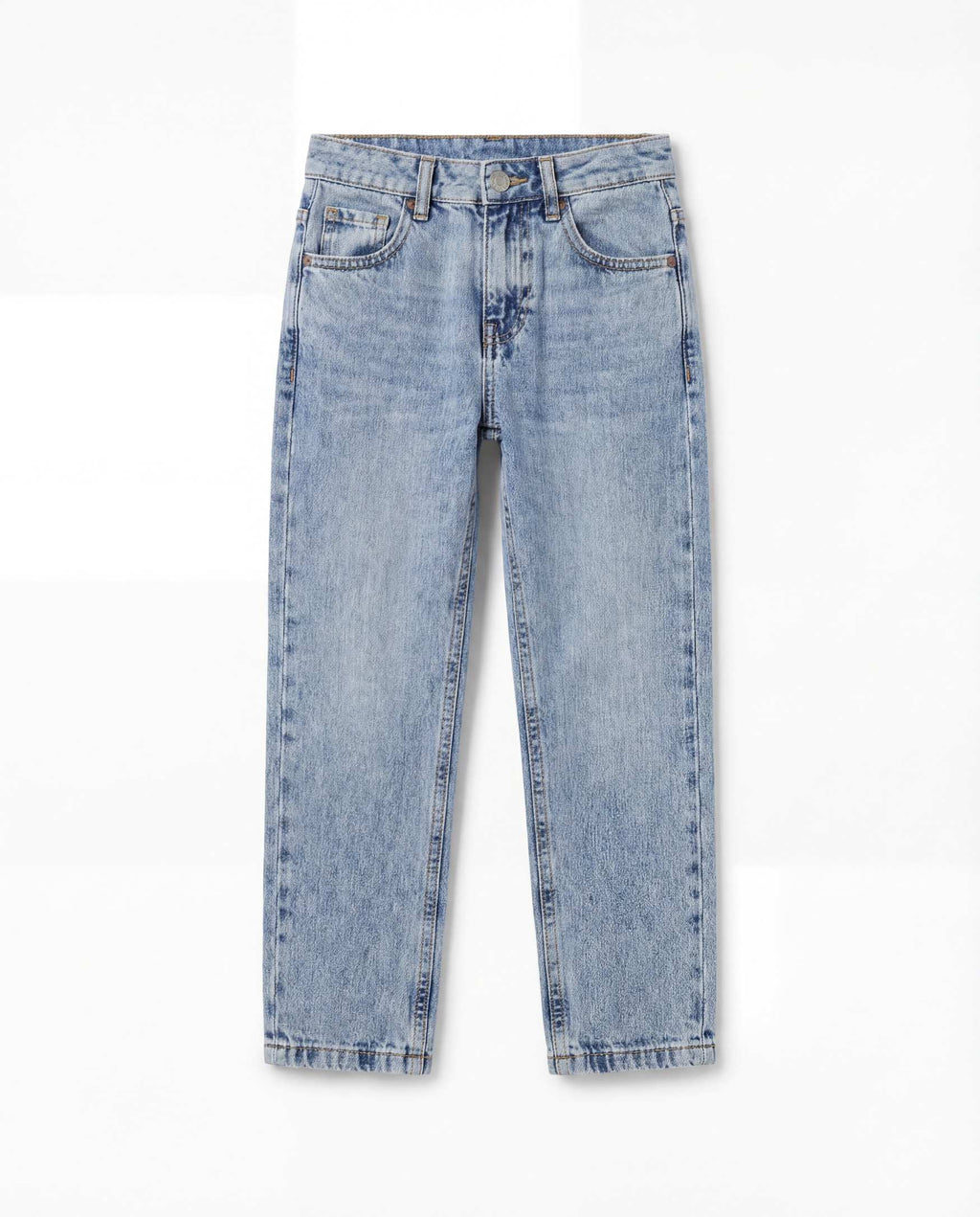 Straight Fit Light Blue Denim Jeans