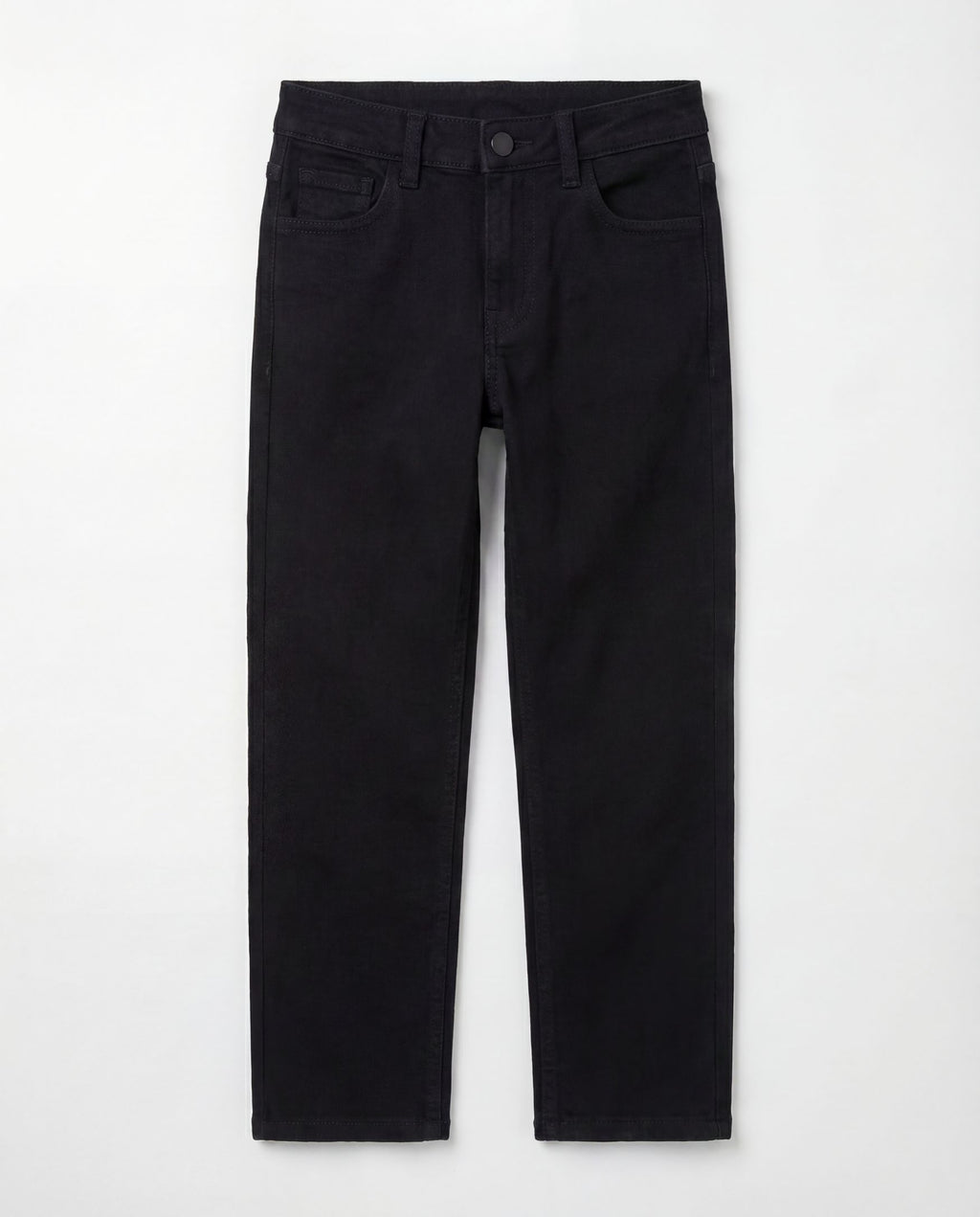 Straight Fit Black Denim Jeans