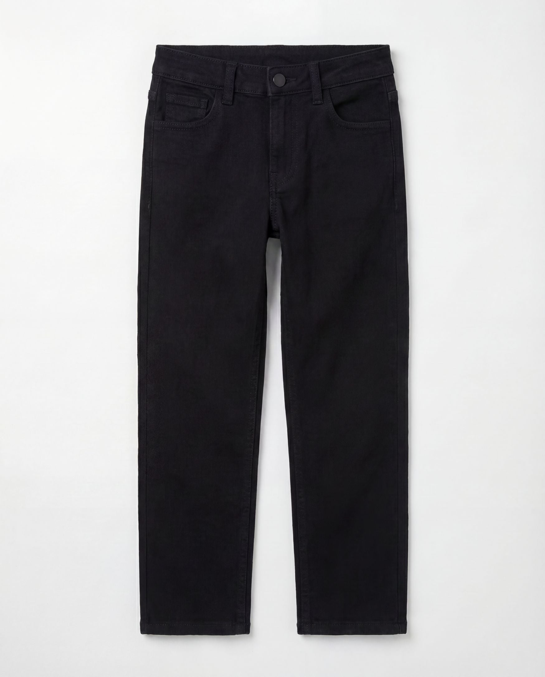 Straight Fit Black Denim Jeans