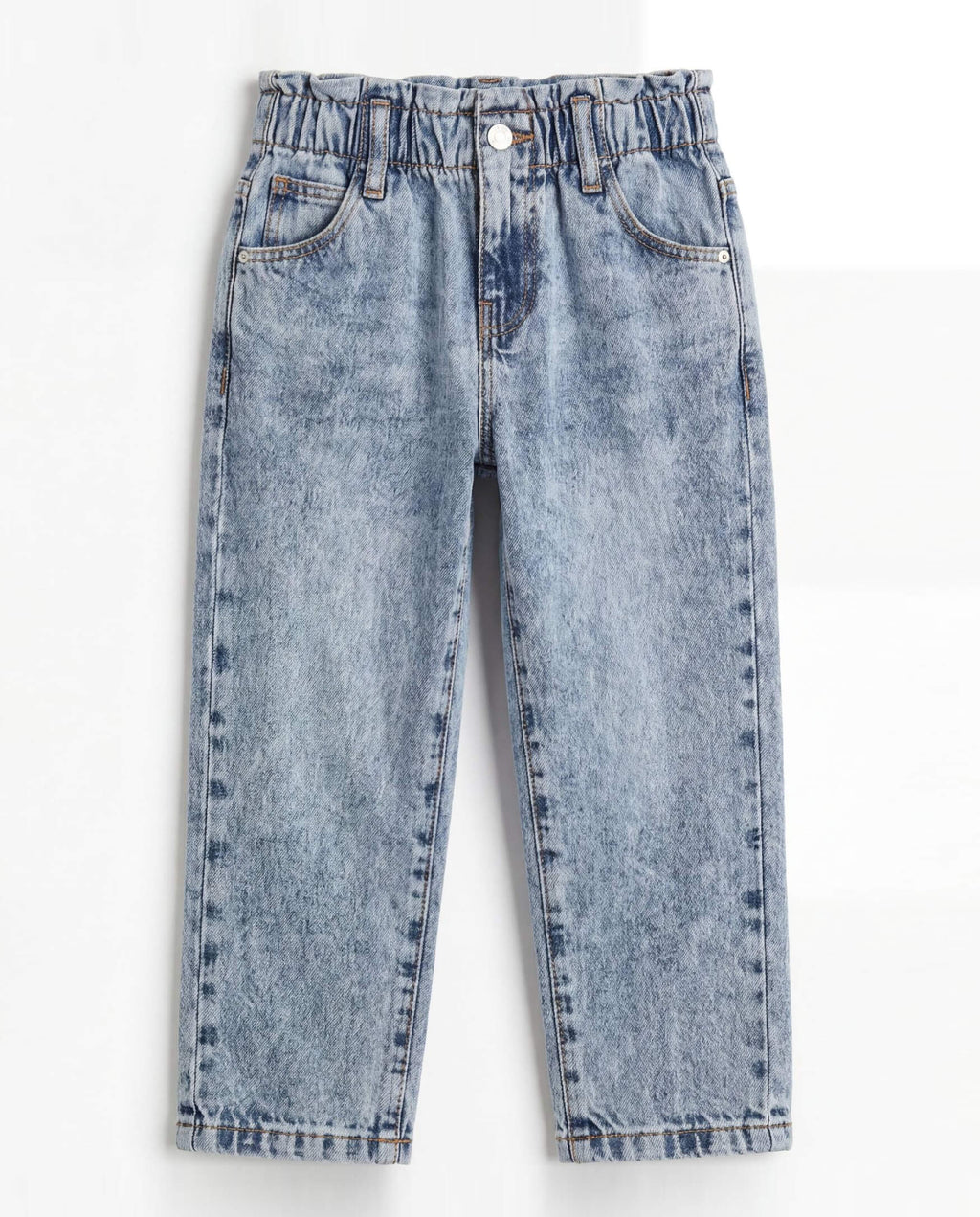 PaperBag Mom Fit Light Blue Denim Jeans